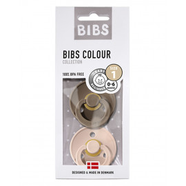 Pack 2 ciucci bibs 0-6 mesi blush/nocciola