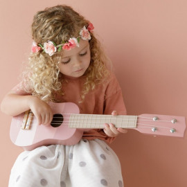 Chitarra in legno rosa Little Dutch