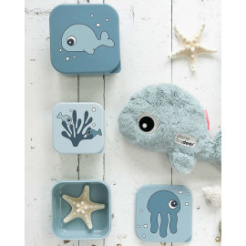 Set 3 contenitori portamerenda done by deer Sea Friends blu