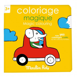 Album da colorare co in numeri  "magico" moulin roty