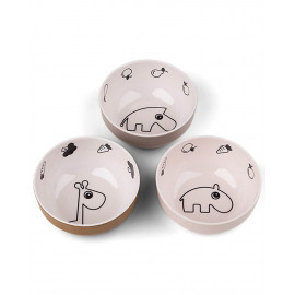 Set 3 mini ciotole done by deer yummy deer friends rosa