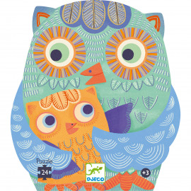 Puzzle Gufo hello owl 24 pz Djeco