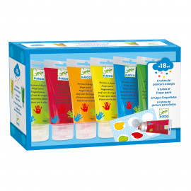 Kit pittura a dita 6 tubetti Djeco