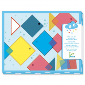 Creare con gli adesivi riposizionabili magic squares djeco