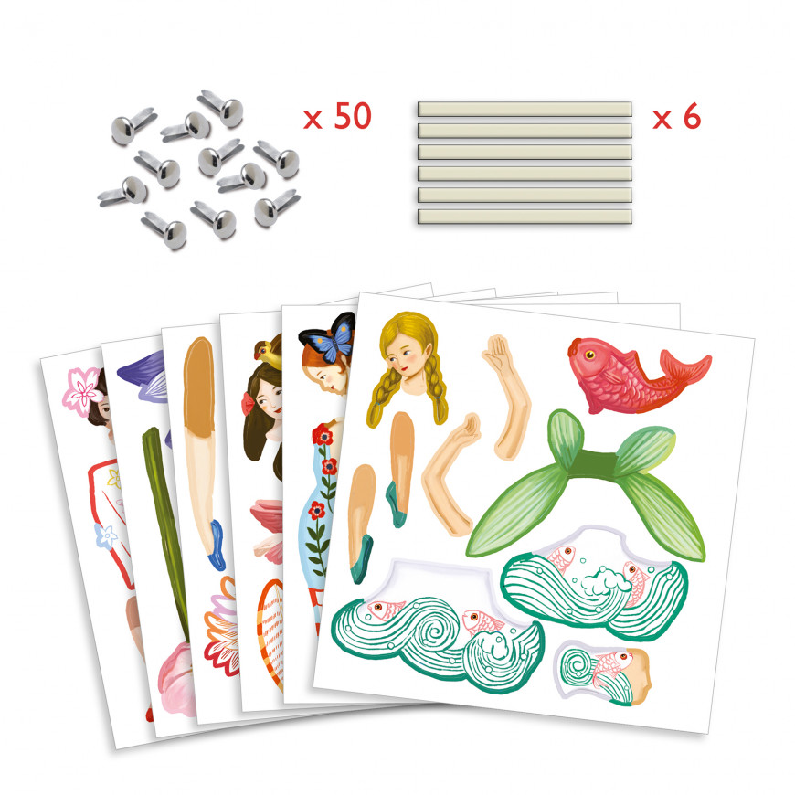 Kit perline e braccialetti con lettere Djeco - Poppy Kidshop di Cappellotto  Elisa