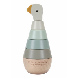 Impilabile ad anelli in legno occheta Little Goose Little Dutch