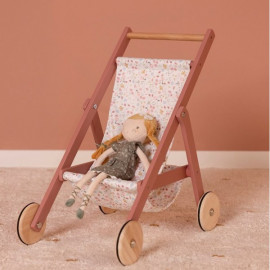 Passeggino in legno per bambole Little Dutch