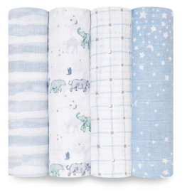Mussola di cotone  4 pezzi 120x120 cm rising star Aden+Anais