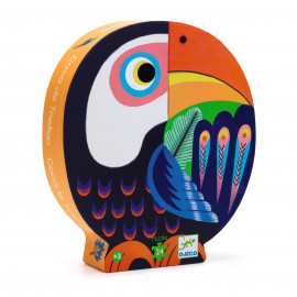 Puzzle Coco the toucan -24 pezzi Djeco