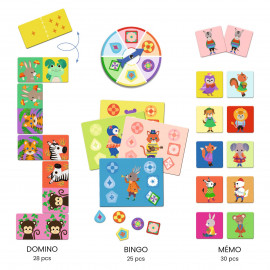 Bingo memory Domino Little Friends Djeco