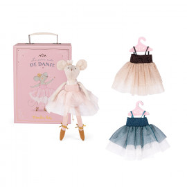 Valigetta topina ballerina con tre tutù La petite école de danse Moulin Roty