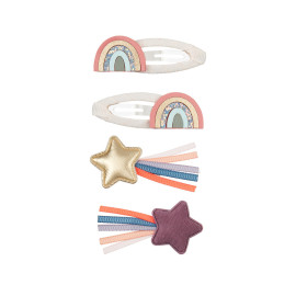 Set 4 mollette over the rainbow clip doodle Mimi & Lula
