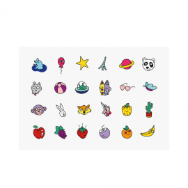 Cofanetto 2 smalti+24 stickers Nailmatic pop