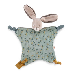 Doudou coniglio salvia trois petits lapins Moulin Roty