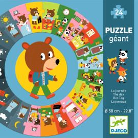 Puzzle gigante "la giornata" Djeco
