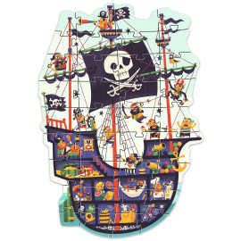 Puzzle Gigante La nave dei pirati 36 pz Djeco