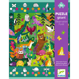 Puzzle osservazione gigante La foresta 54 pz Djeco