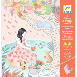 Carte da grattare gli animali del giardino Djeco