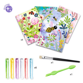 Kit creativo glitter butterflies Djeco