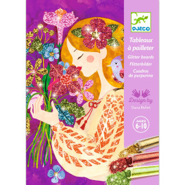 Kit creativo glitter the scent of flowers Djeco