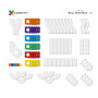 Set 92 tessere magnetiche Ball run pack Rainbow 100% Plastica ABS Atossica Connetix