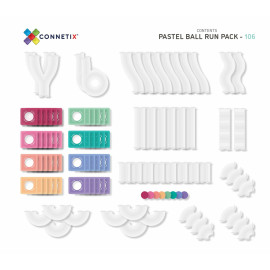 Set 106 tessere magnetiche pastello 100% Plastica ABS Atossica Connetix