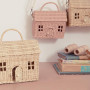 Cesto Rattan Casa clutch- straw