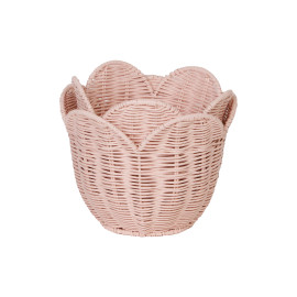 Set 2 ceste Rattan basket - blush