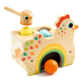 Tapatou gallina batti batti con palline Djeco