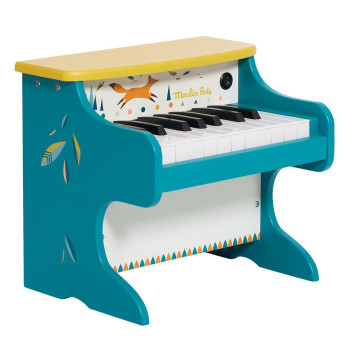 Piano elettronico in con 6 spartiti legno Moulin Roty