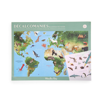 Mappamondo con trasferelli Moulin Roty
