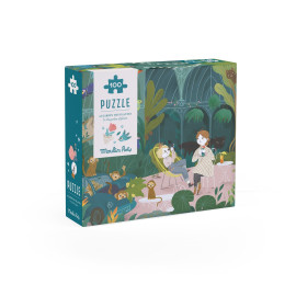 Puzzle cerca trova nel giardino delle piante Parigi 100 pz  Moulin Roty