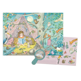 Puzzle cerca trova la casa segreta 100 pz Moulin Roty