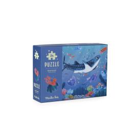 Puzzle fosforescente in fondo al mare 24 pz Moulin Roty