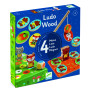 Set 4 giochi Ludo Wood Djeco