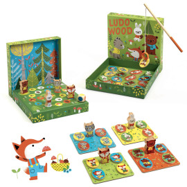 Set 4 giochi Ludo Wood Djeco