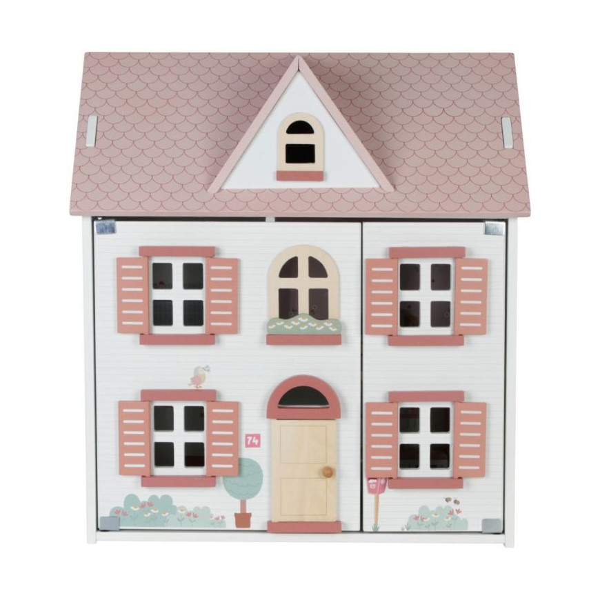Miniatura Orsacchiotto Con Fiocco Rosa – Accessorio Per Casa Delle Bambole Scala 1:12