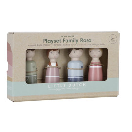 Famiglia di Rosa set gioco casa delle bambole Little Dutch