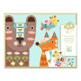 Kit animali giganti stickers Djeco