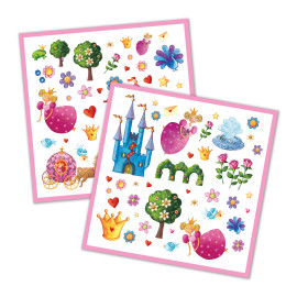 Stickers Principesse 160 pz Djeco