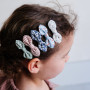 Set 5 floral bow clips Mimi & Lula