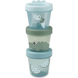 Set di 3 contenitori Baby food Verde Done By Deer