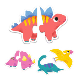 Puzzle duo dinosauri Djeco