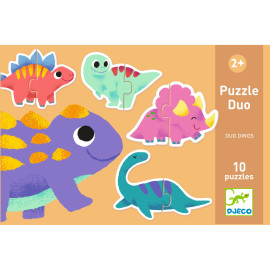 Puzzle duo dinosauri Djeco